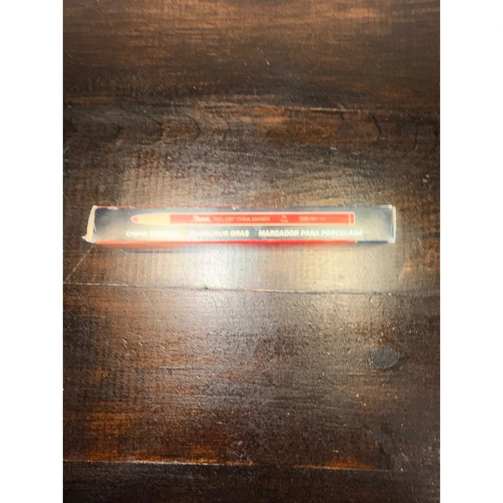 Sharpie 02059 Peel-Off China Marker Grease Pencils Red‎ 10 Count Box USA Made
